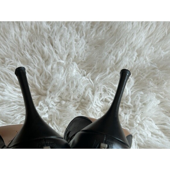 Nine West Darenne Women’s Size 9 Heeled Bootie Black Leather FLAW - Picture 4 of 16